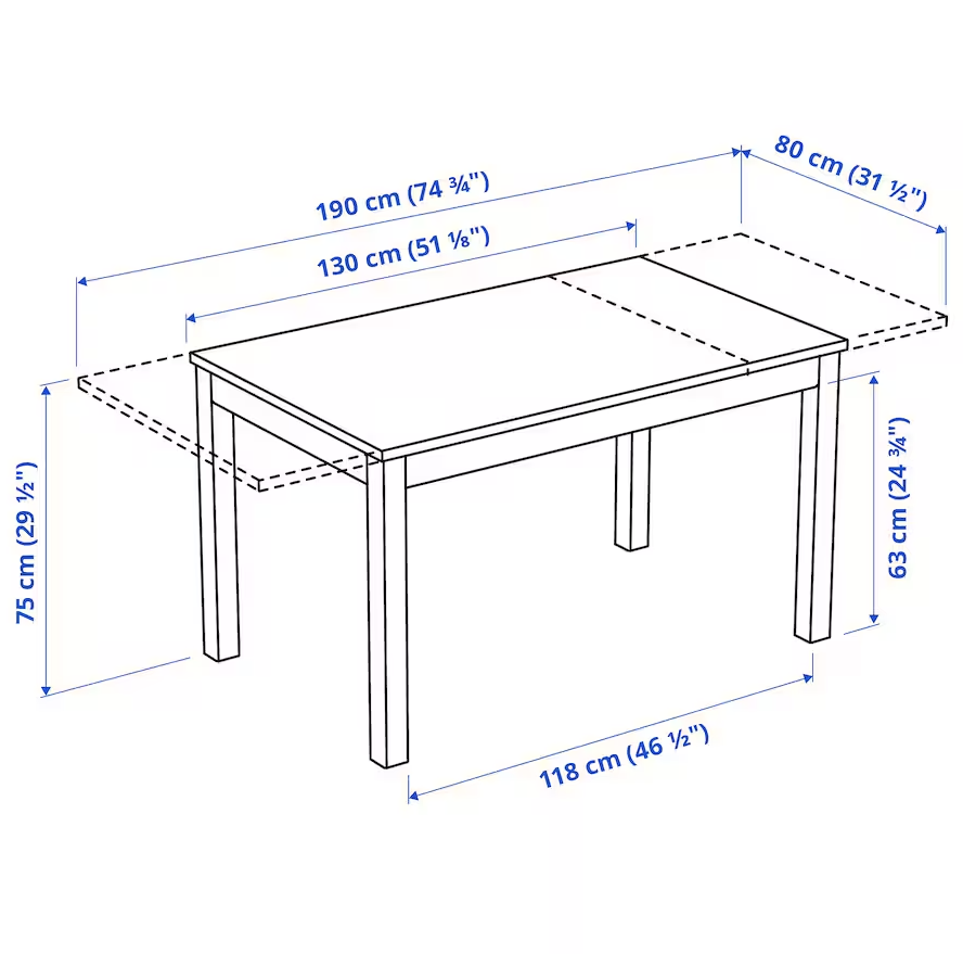 IKEA LANEBERG stůl - NOVÝ, ZABALENÝ - 4