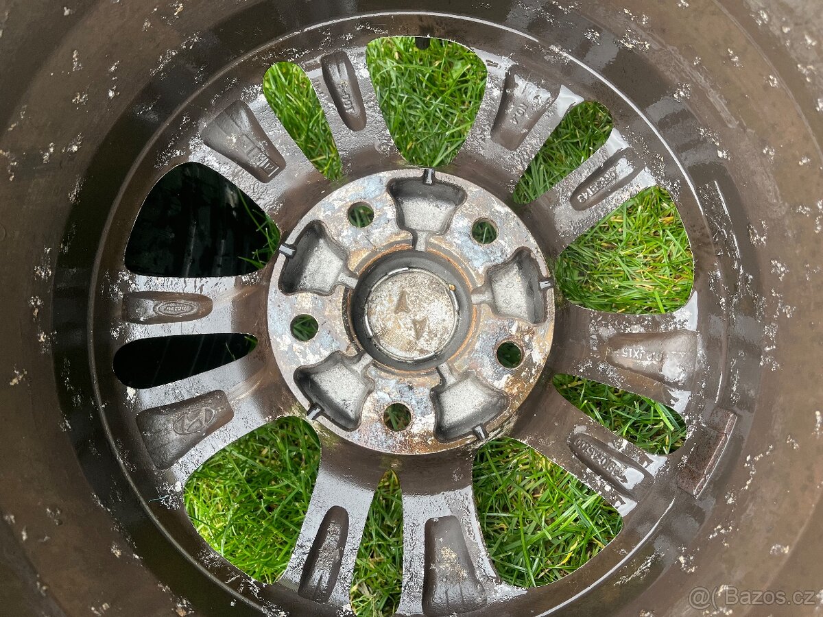 4x litá kola 5x114 R15, letní pneu - 4