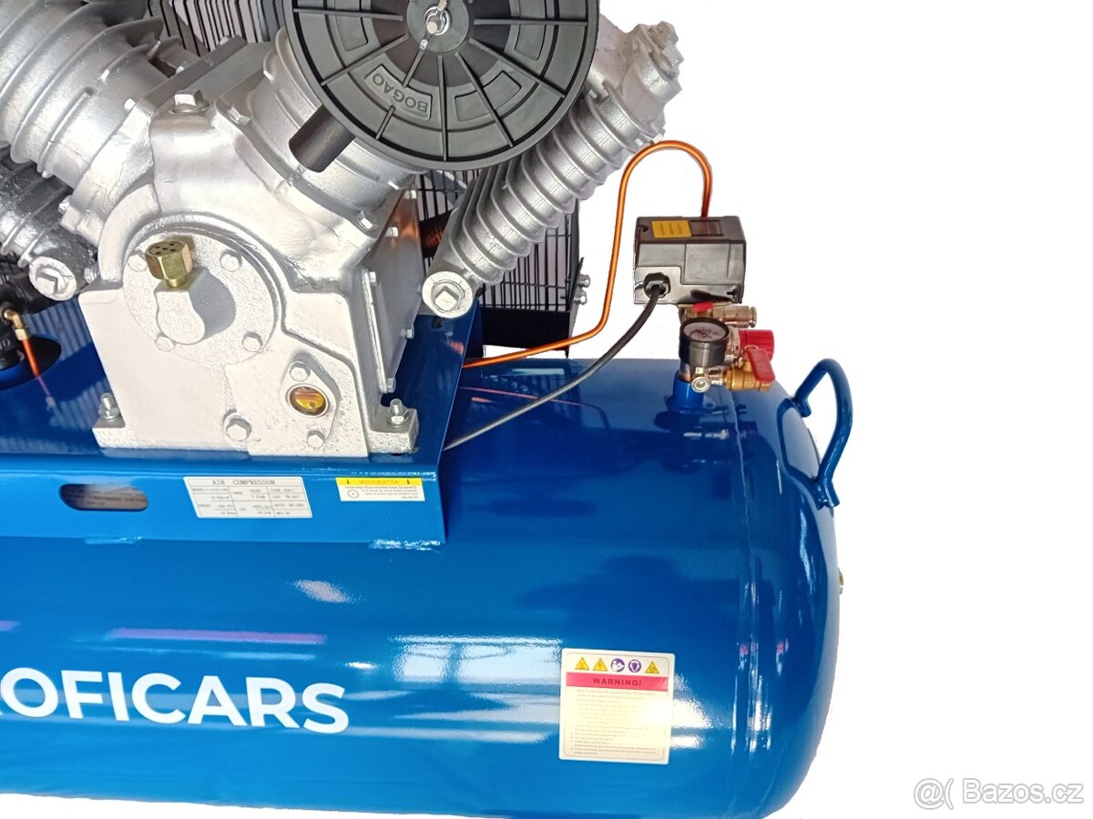 Vzduchový kompresor 300l, 1200 l/min, 12.5 Bar - 4