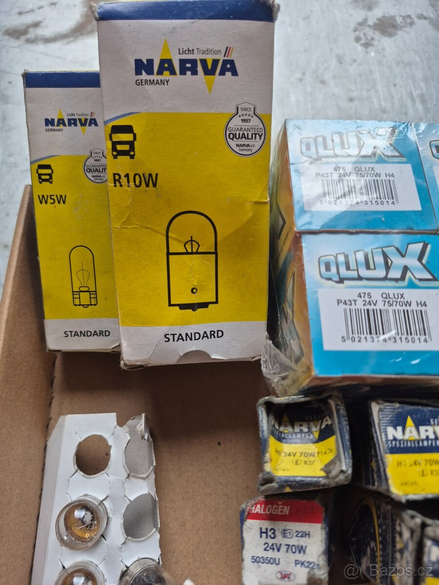 Zarovky 24V H4,H7,H3,H1 - 4