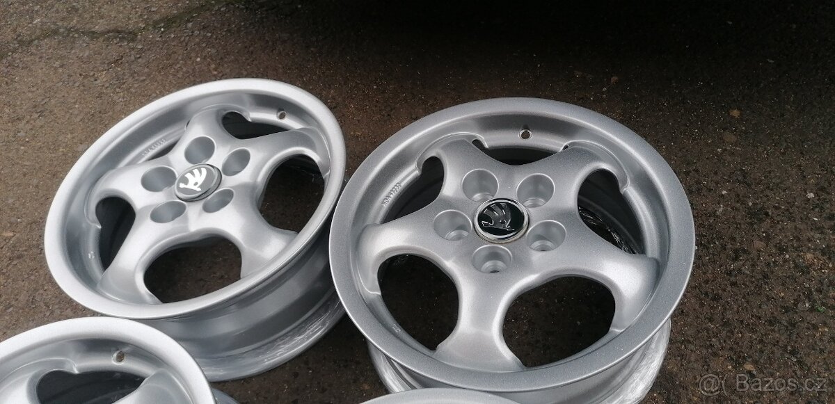 Alu kola Fabia 1 , 5x100 14" - TOP STAV - 4