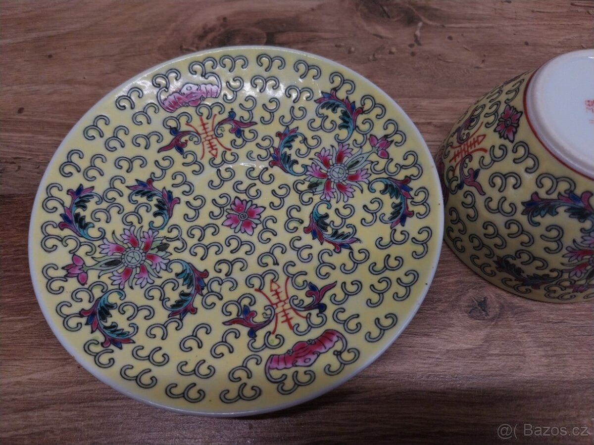 Čínský hrníček žlutý - 4