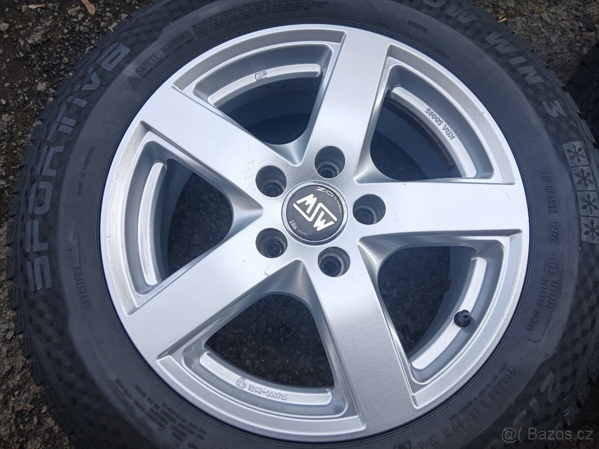 P- Sada ALU kol MSW 215/60R16 zimní - 4