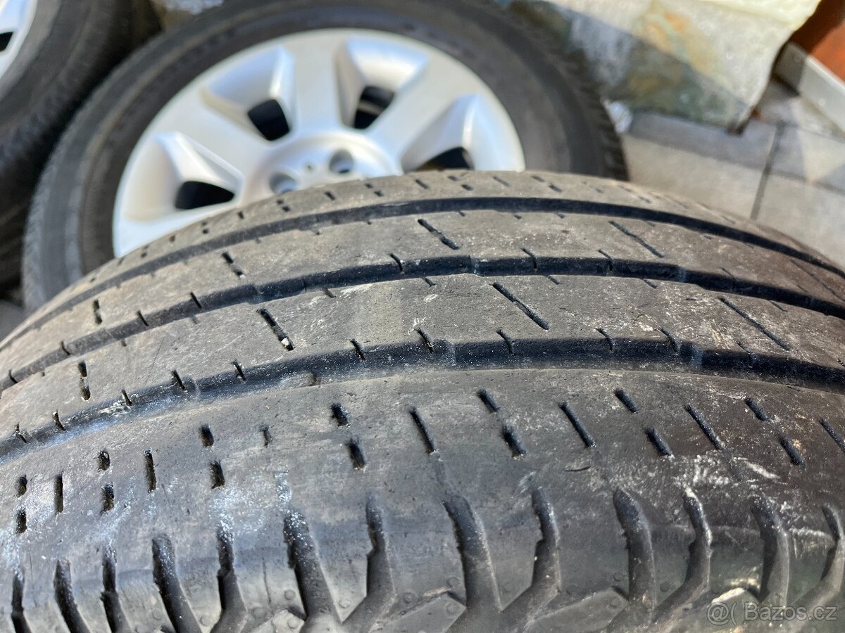 4x alu disky 5x120 R16, letní pneu C