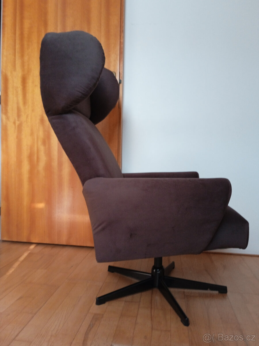 Retro křeslo otočné po renovaci - 4