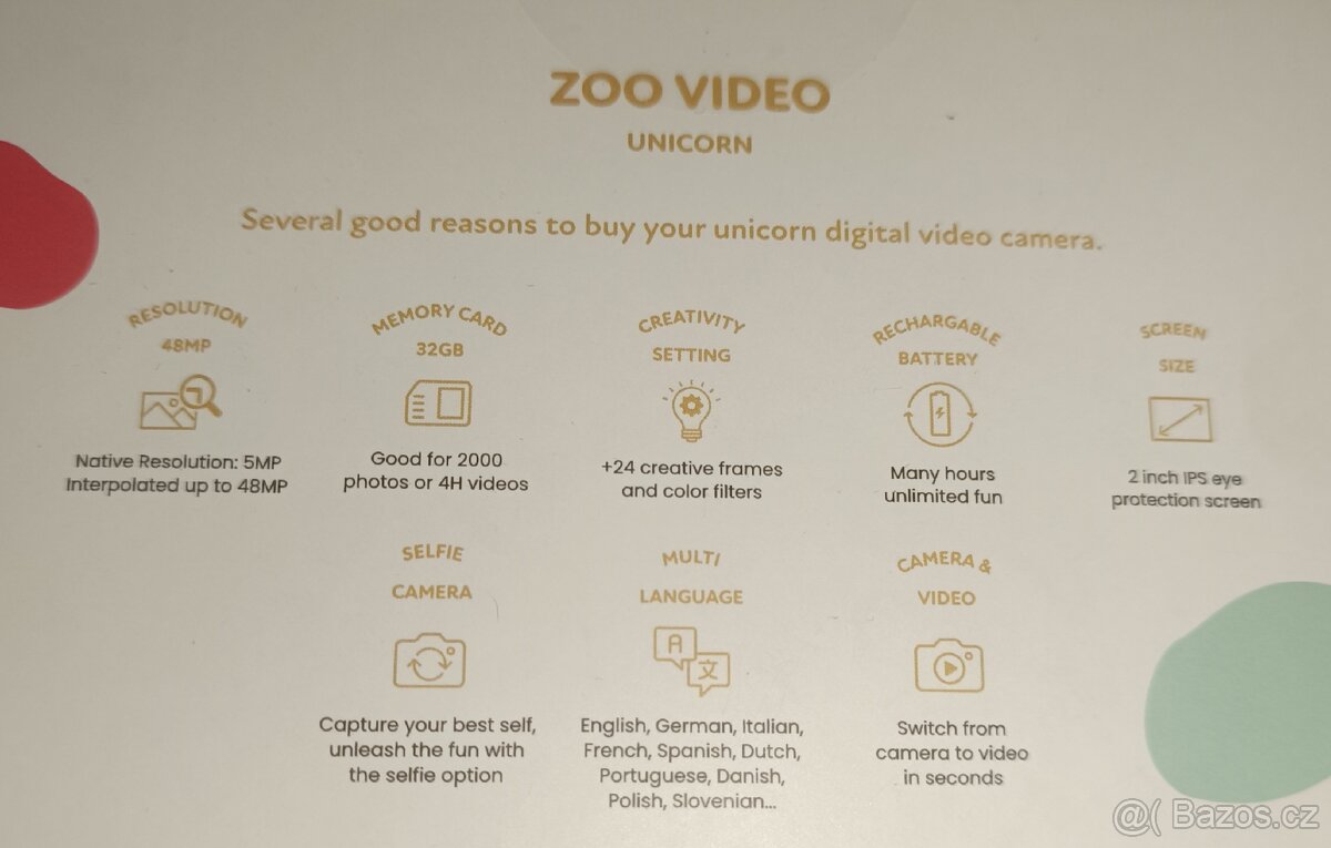 Dětská kamera Unicorn nová, originál zabalená - 4