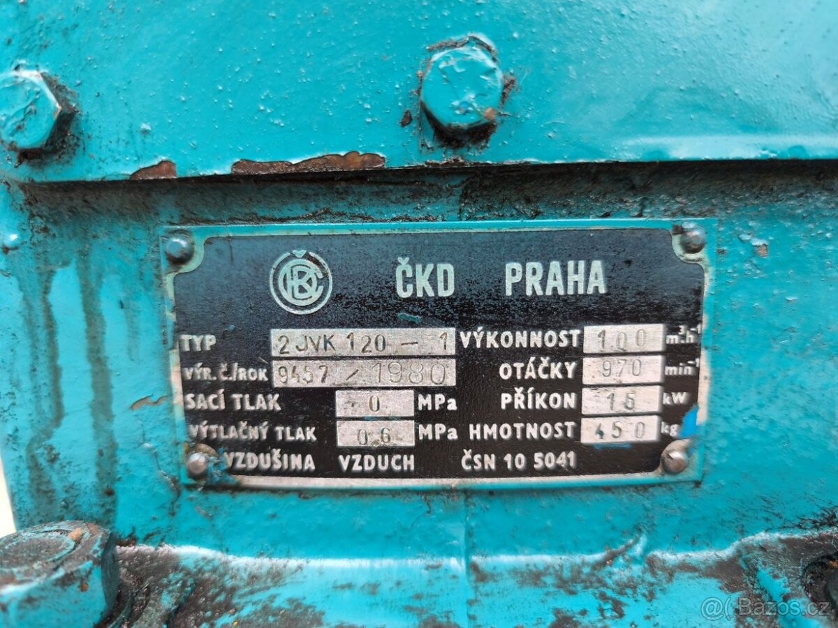 Kompresor ČKD Praha 2JVK 120-1 - 4