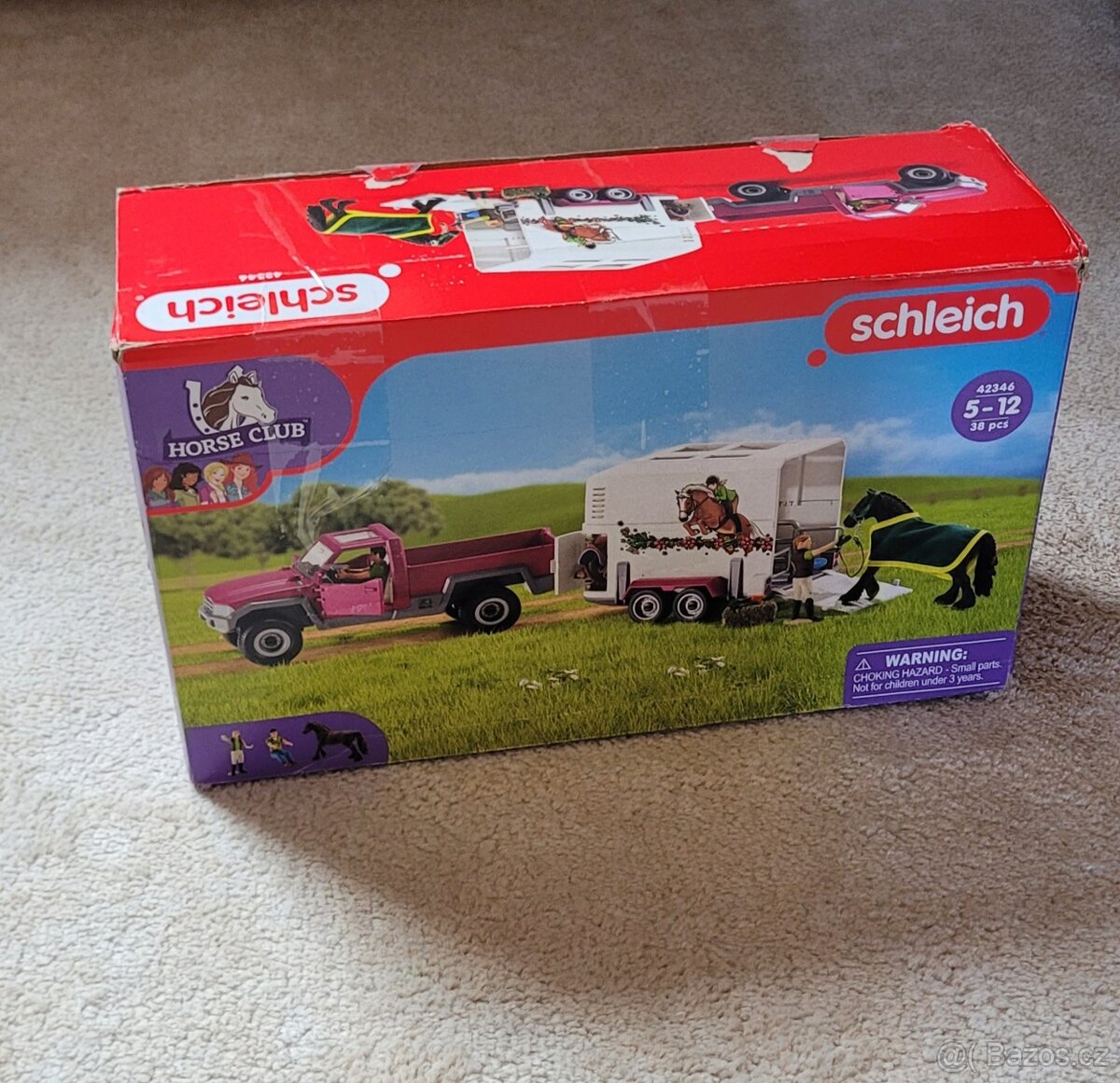 Schleich auto s konskym privesom - 4