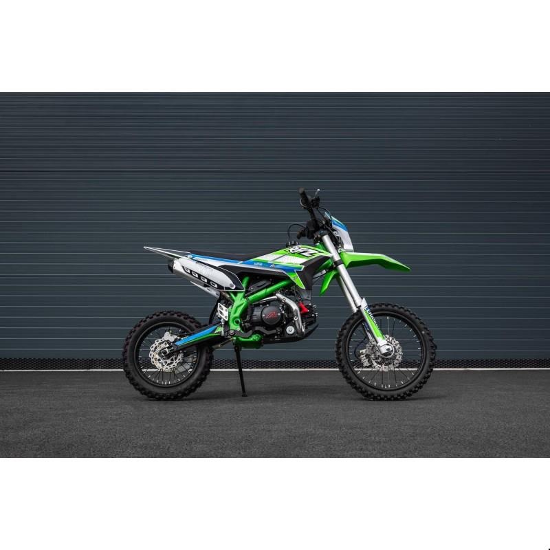 Pitbike Leramotors Thunder 125ccm, kola 17/14, zelená