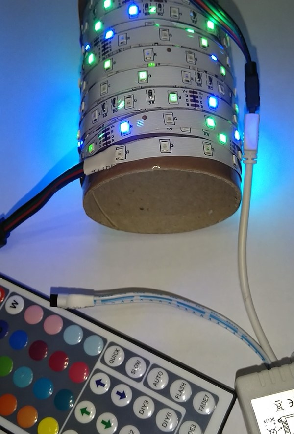 LED pásek RGB cca 3m + dálkový ovladač - 4