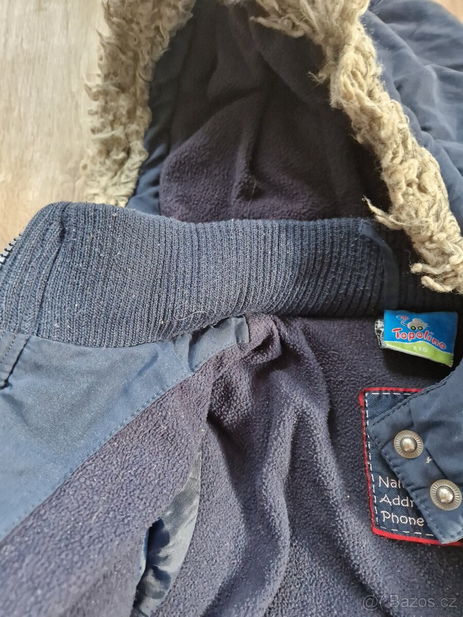 Prodám zimní kabát vel.116/122 - 4