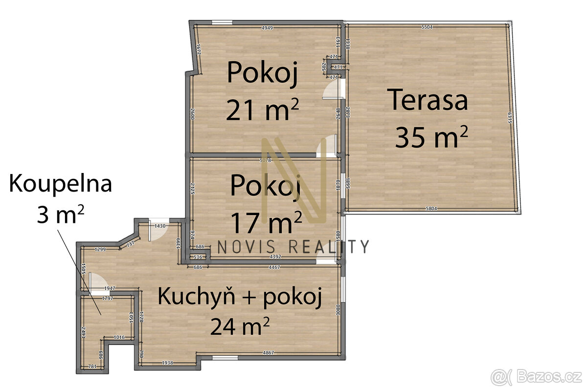 Pronájem, byt 3+kk, 100 m², Klatovy, ul. Komenského - 4