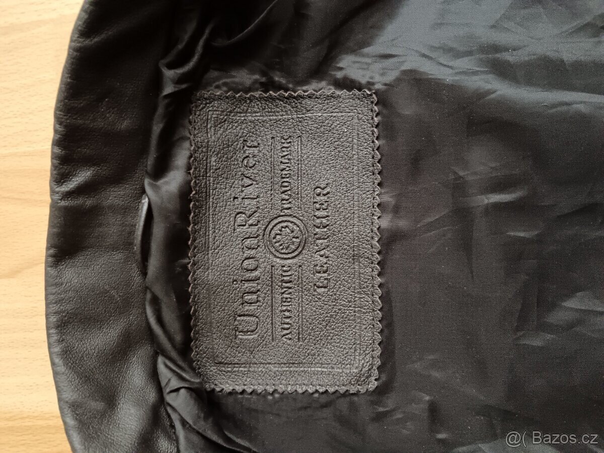 100% KOŽENÁ pánská hnědá měkká bunda UNION RIVER - 4