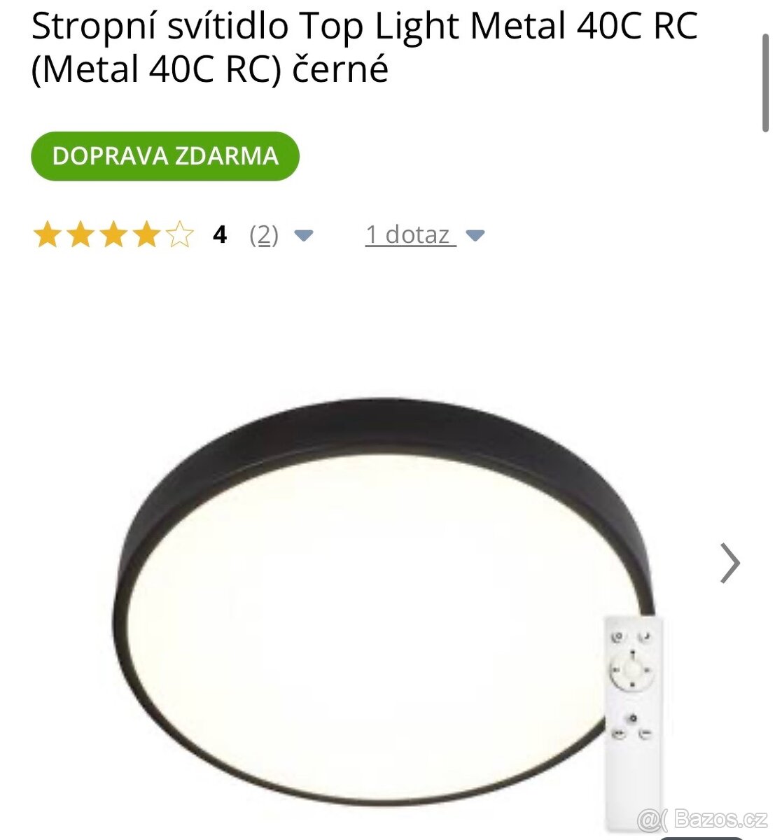 LED svitidla 40C RC cerne - 4