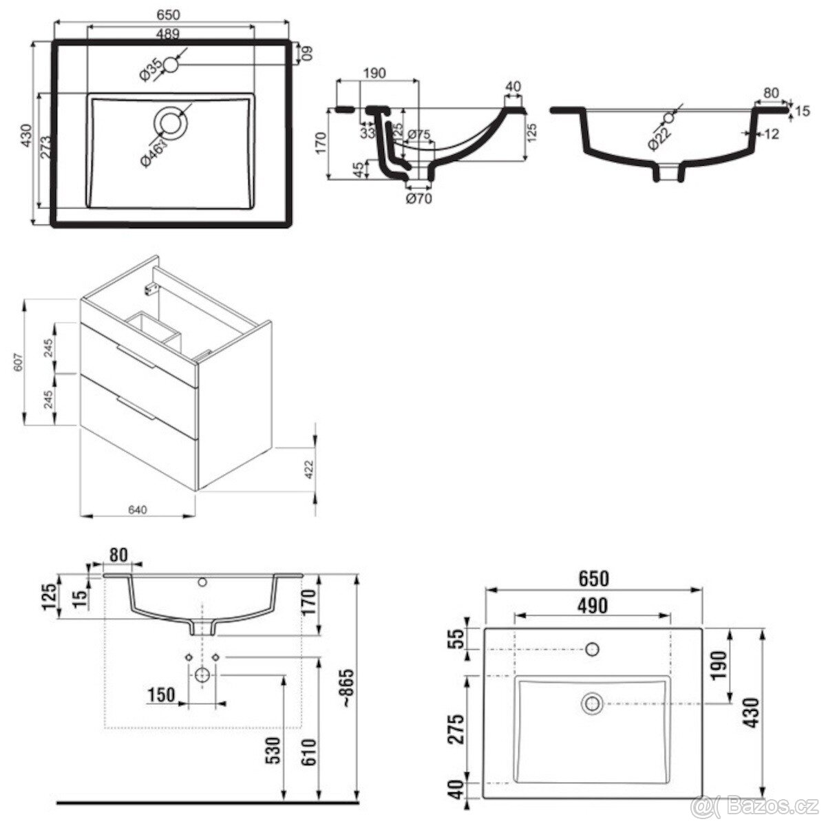 Skříňka s umyvadlem - SLEVA - 4