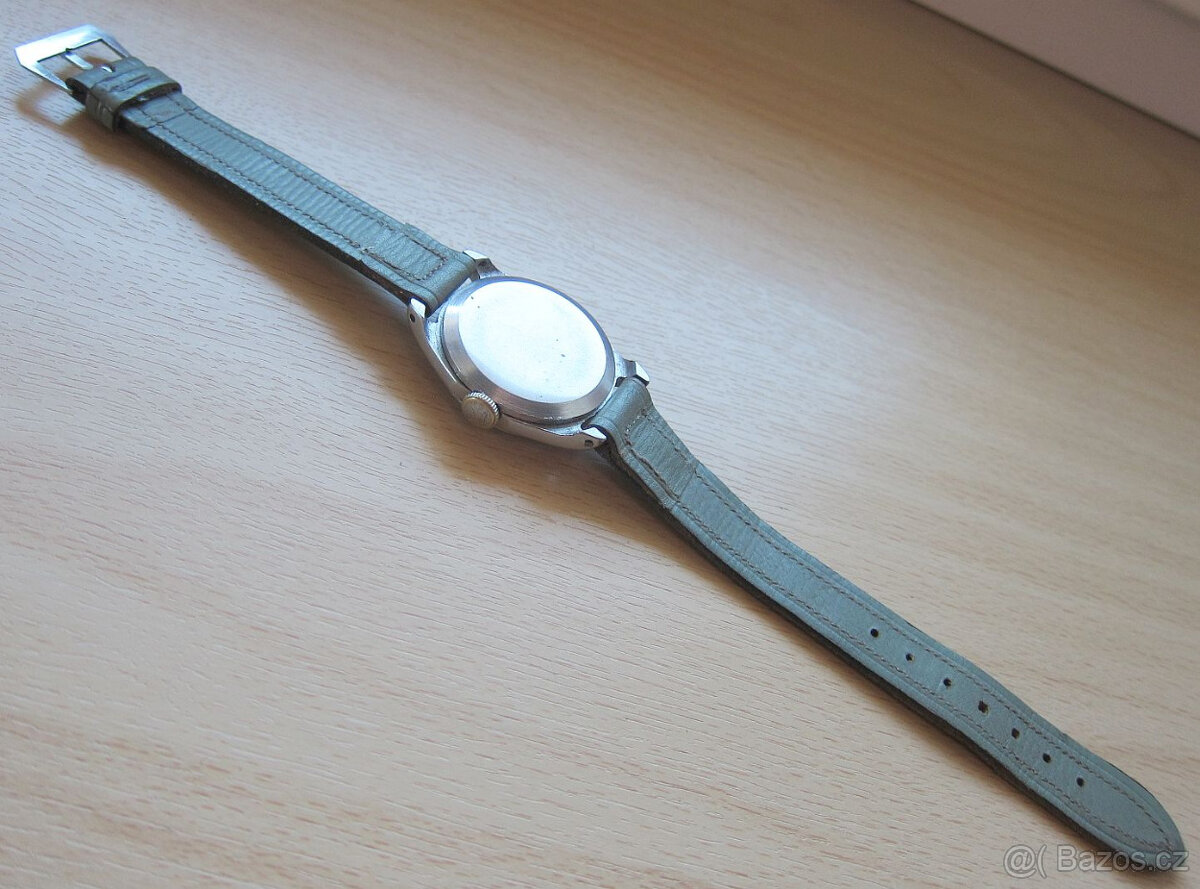 Starožitné švýcarské hodinky DOXA 15 jewels v nerezu funkční - 4