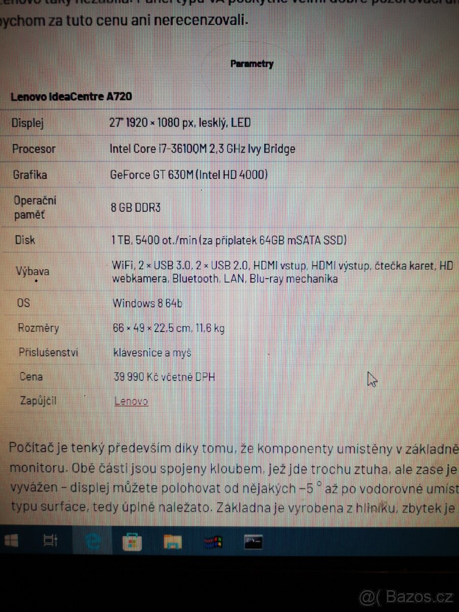 PC Lenovo Ideacentre A720 - 4