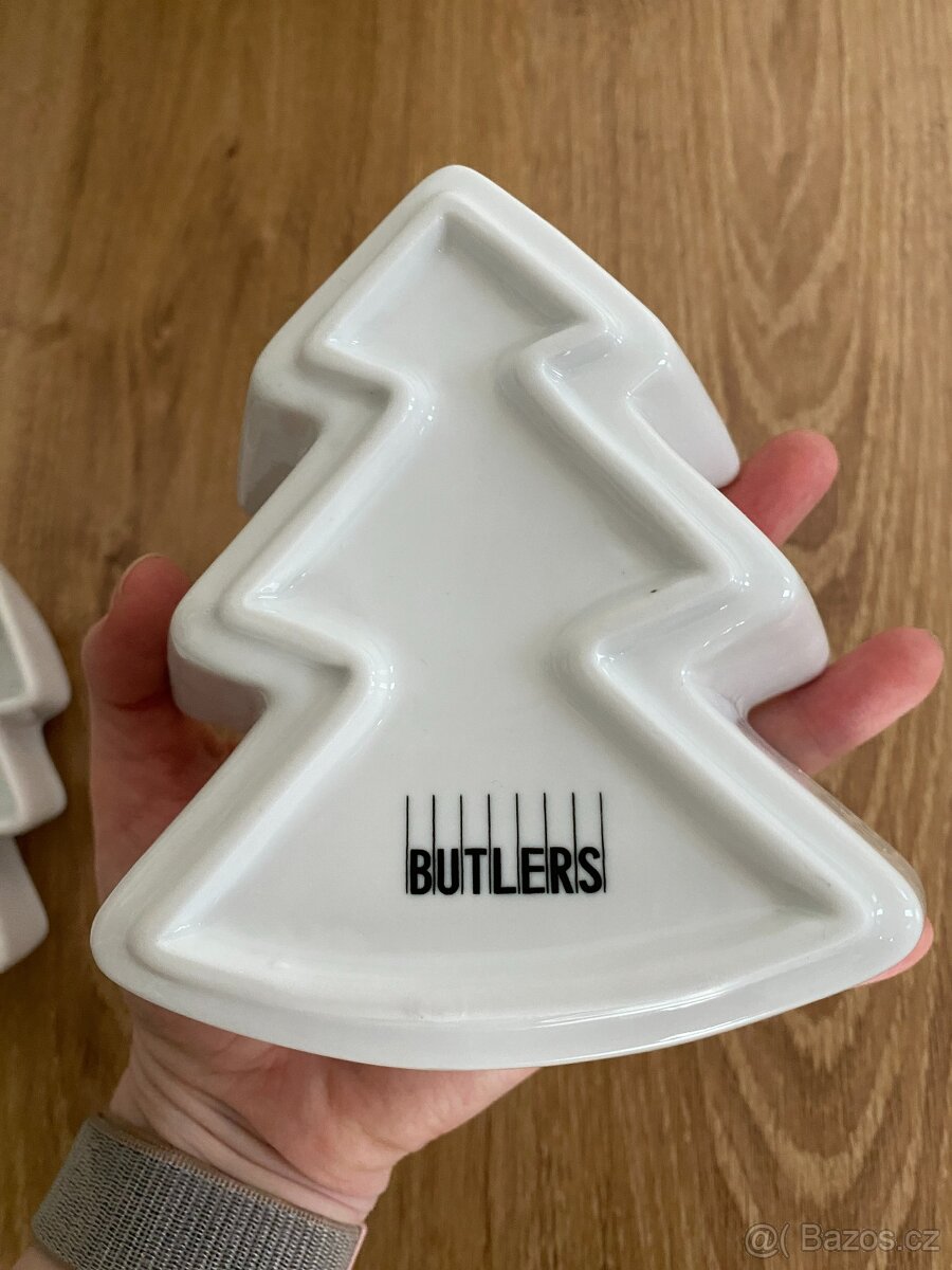 Vánoční mističky ve tvaru stromečku 2 ks - 4