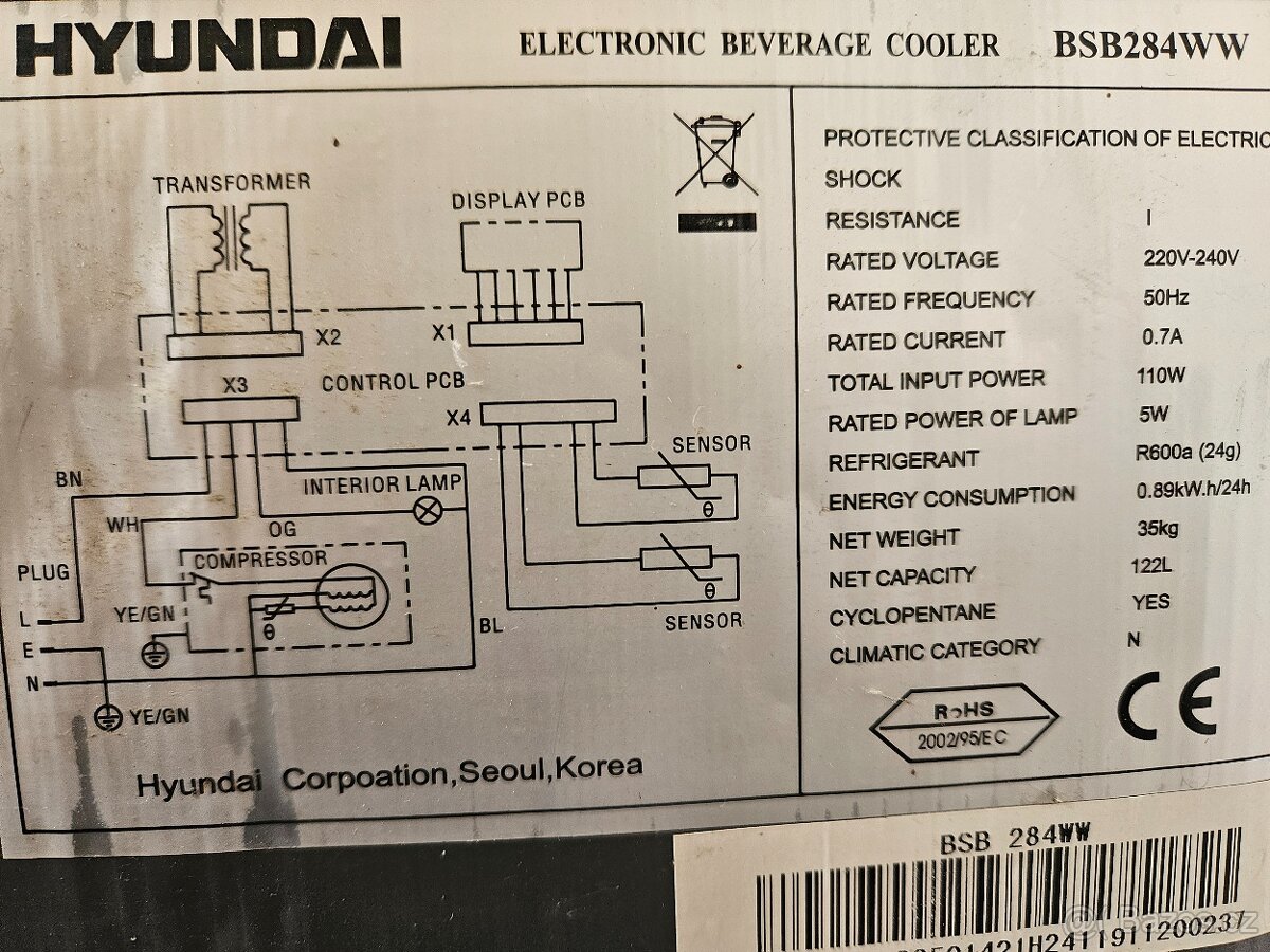 Prosklená malá lednice - 4