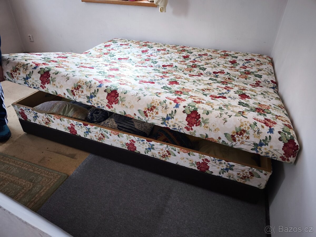 2x nova postel s úložným prostorem Landscape masiv - 4