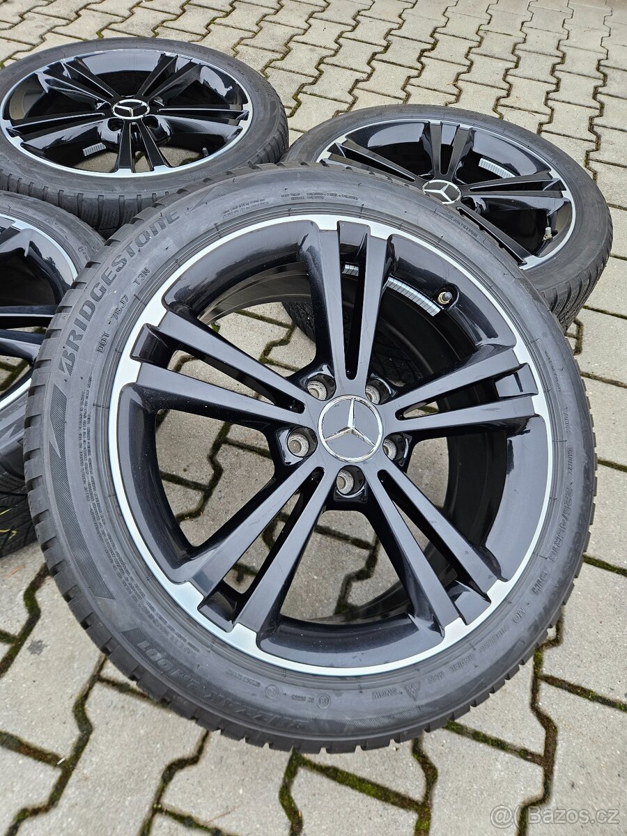 Originální Alu Mercedes 225/45/18 Zimní Bridgestone. - 4