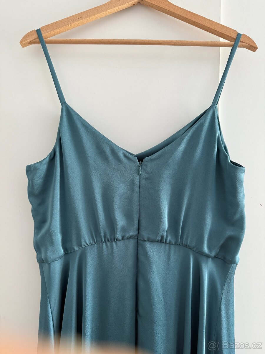 Tyrkysové modré šaty Jake´s velikost 42 - 4