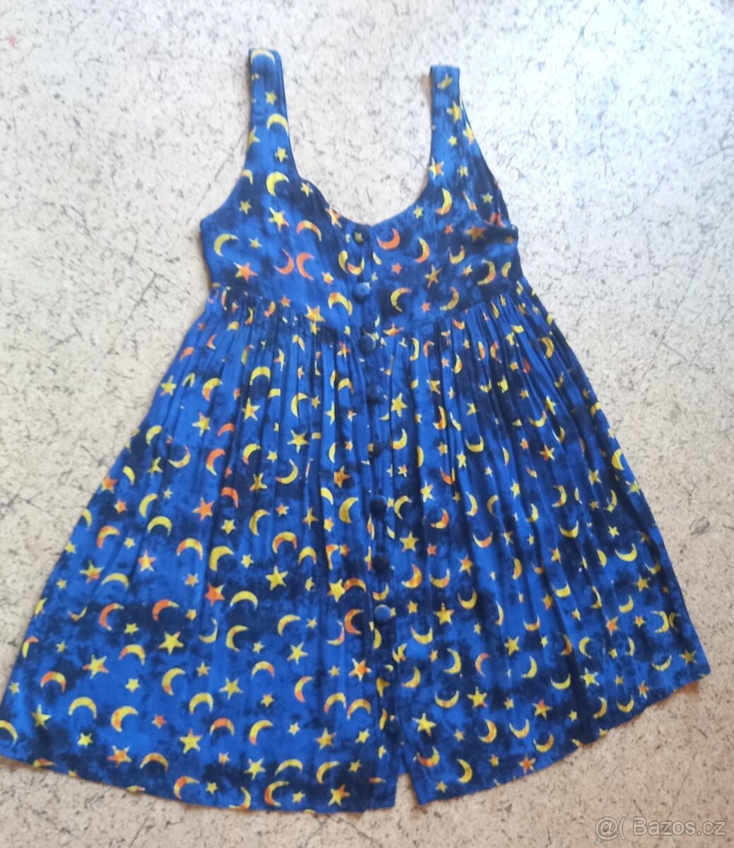 Letní modré šaty - 4
