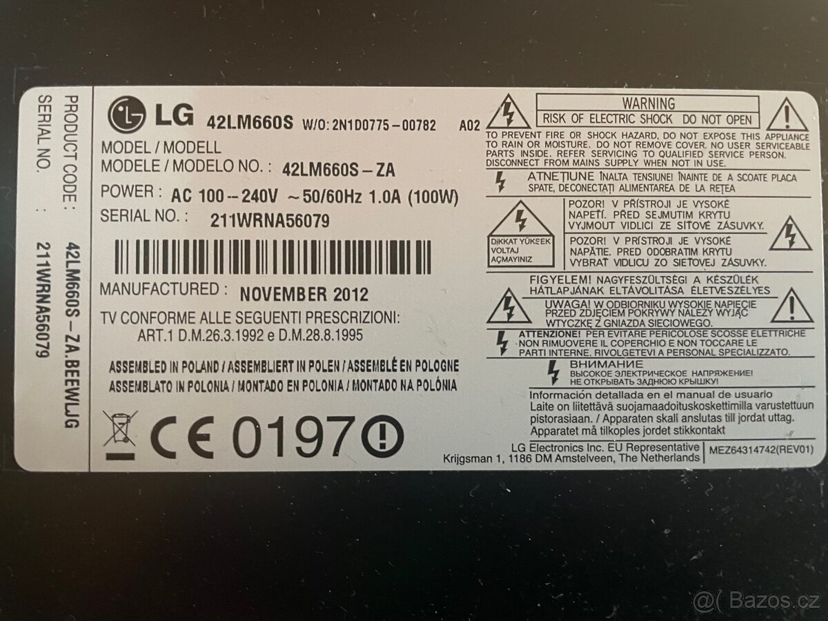 Televize LG 42” 3D - 4