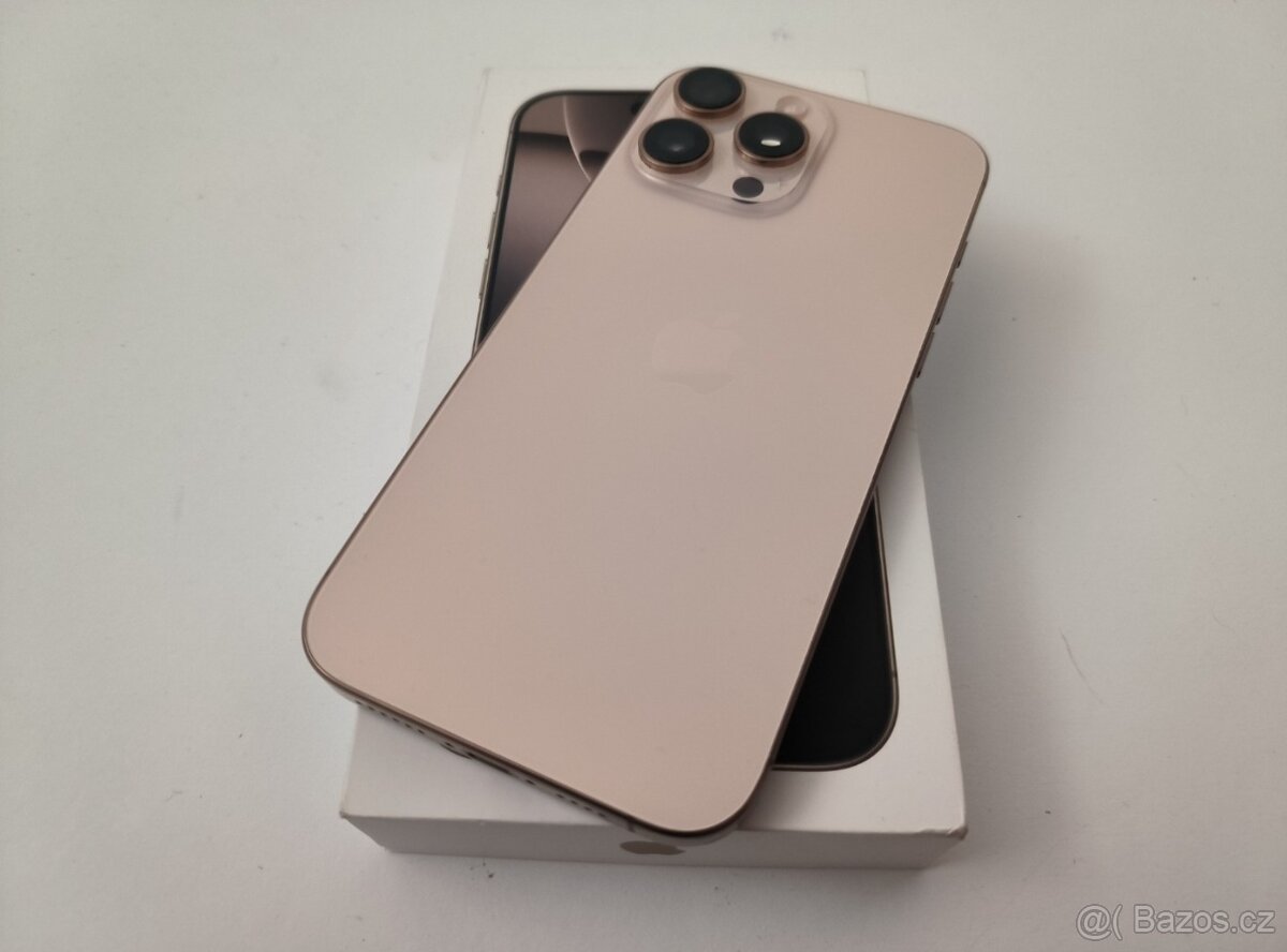 apple iphone 16 PRO MAX 256gb Desert Titanium / Batéria 91% - 4