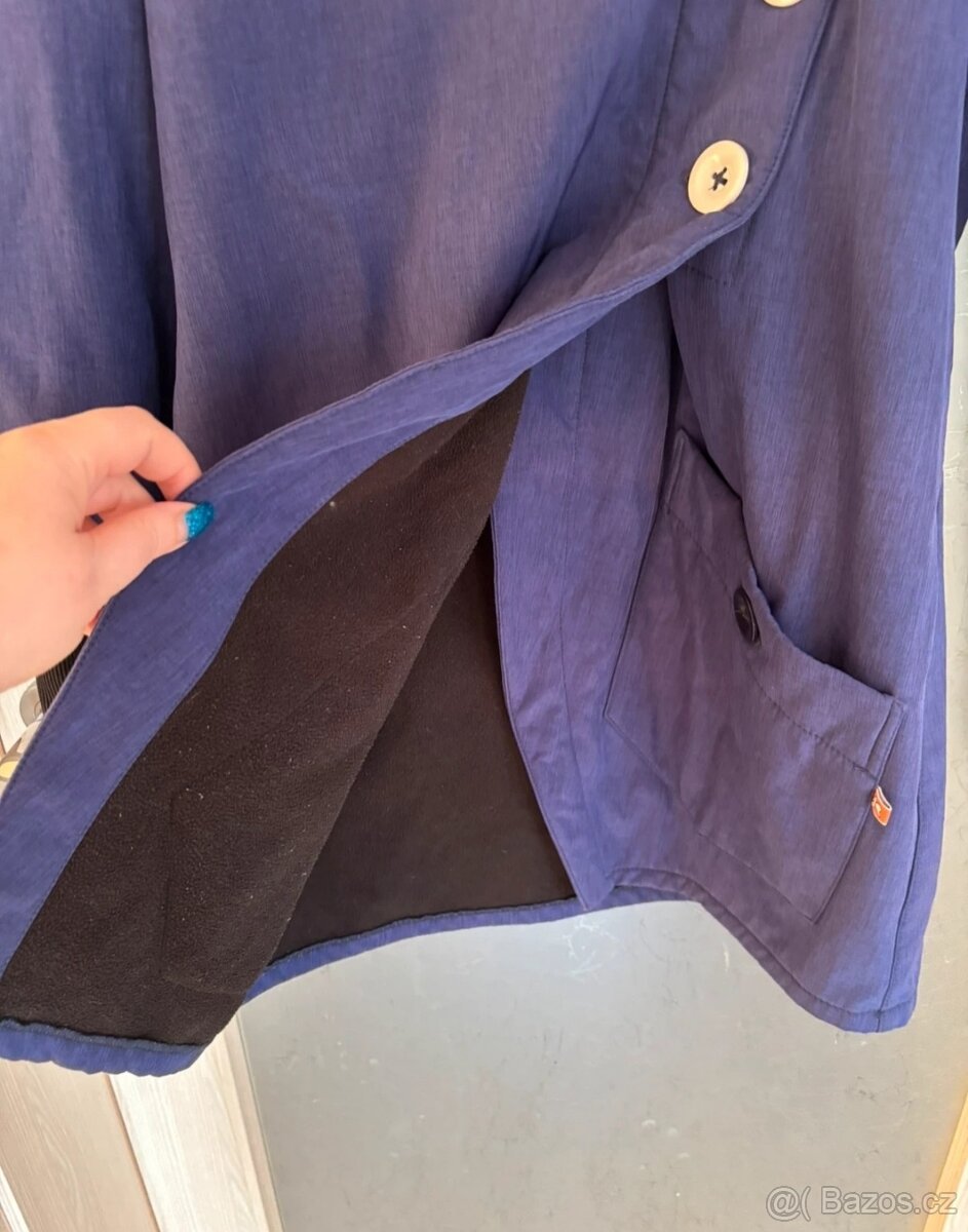 Fialový zateplený kabátek Atom Rat L - 4