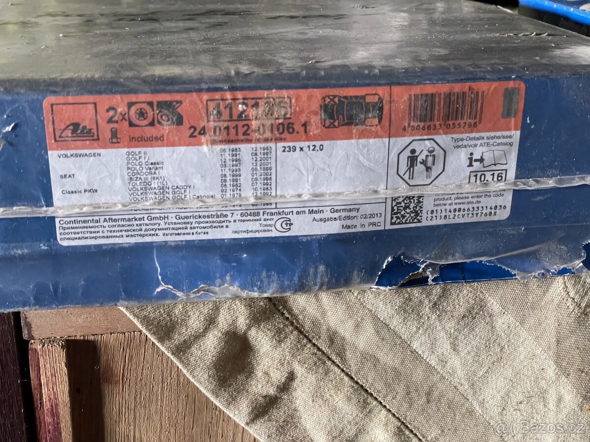 Kotouče a destičky ATE Passat B2 - 4