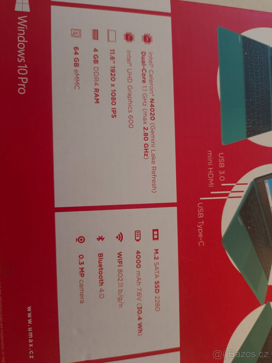 UMAX 4gb RAM/64gb SSD - 4