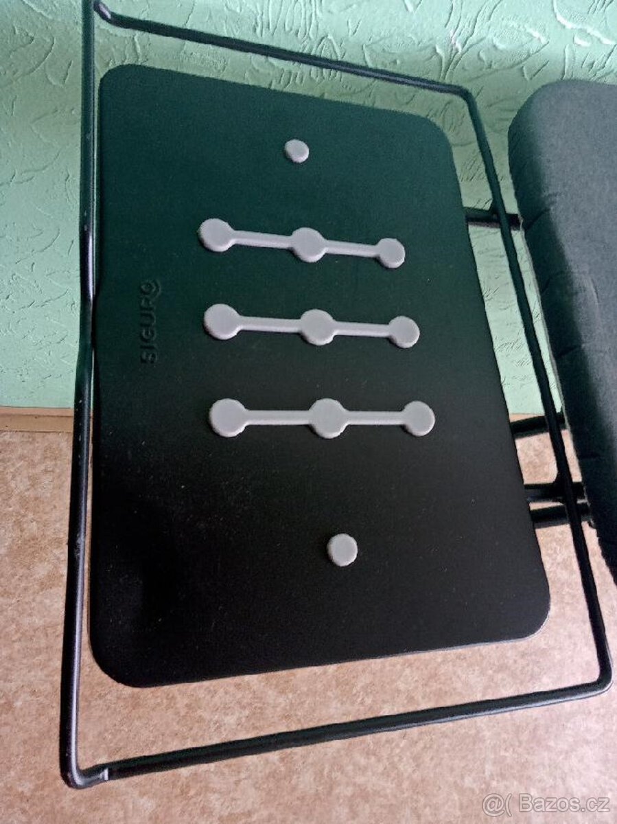 Žehlící prkno Siguro černé, i pro parní generátory - 4