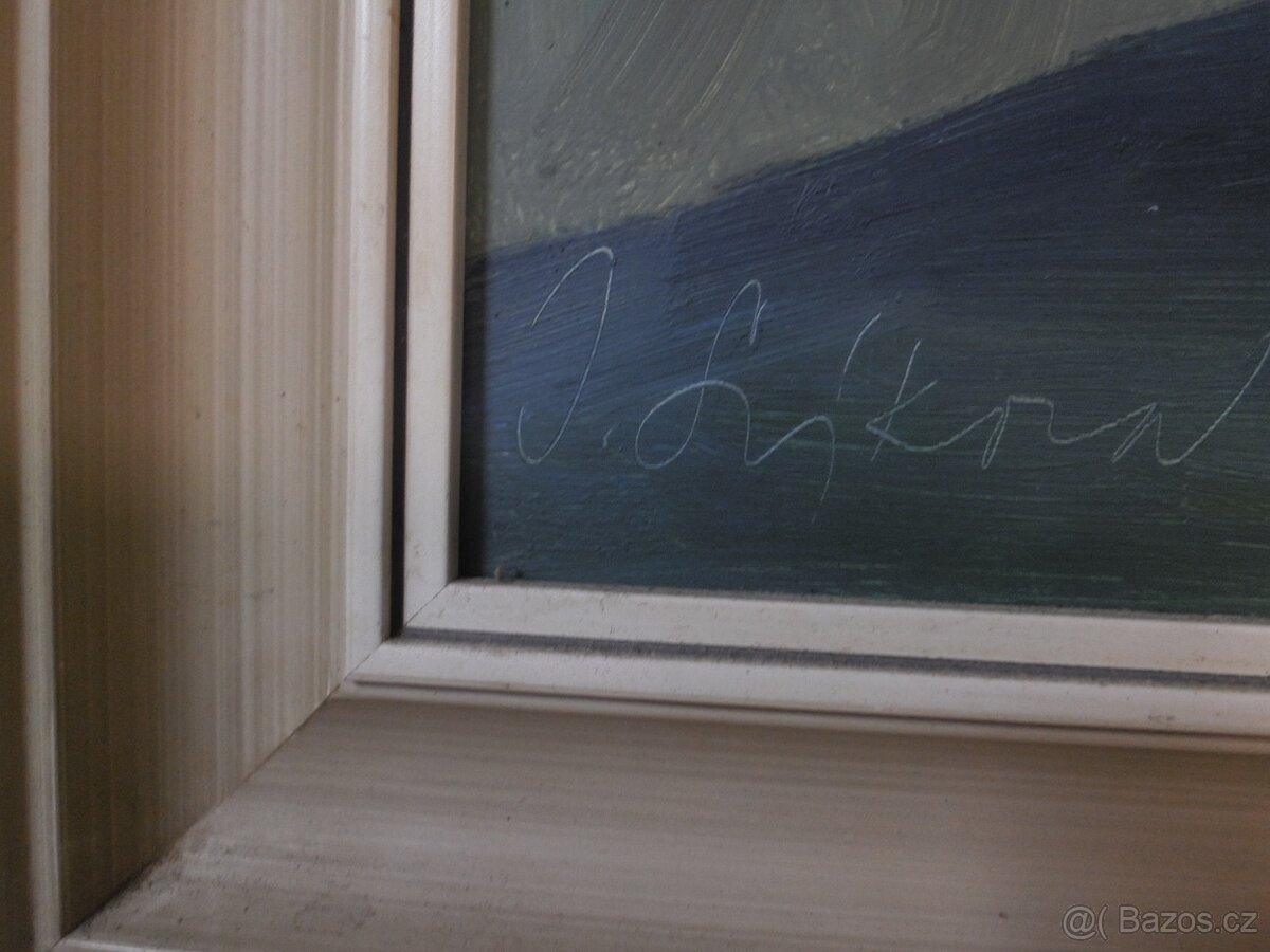 Obraz kytice ve váze + 2 obrazy sig. Ivan Sýkora - 4