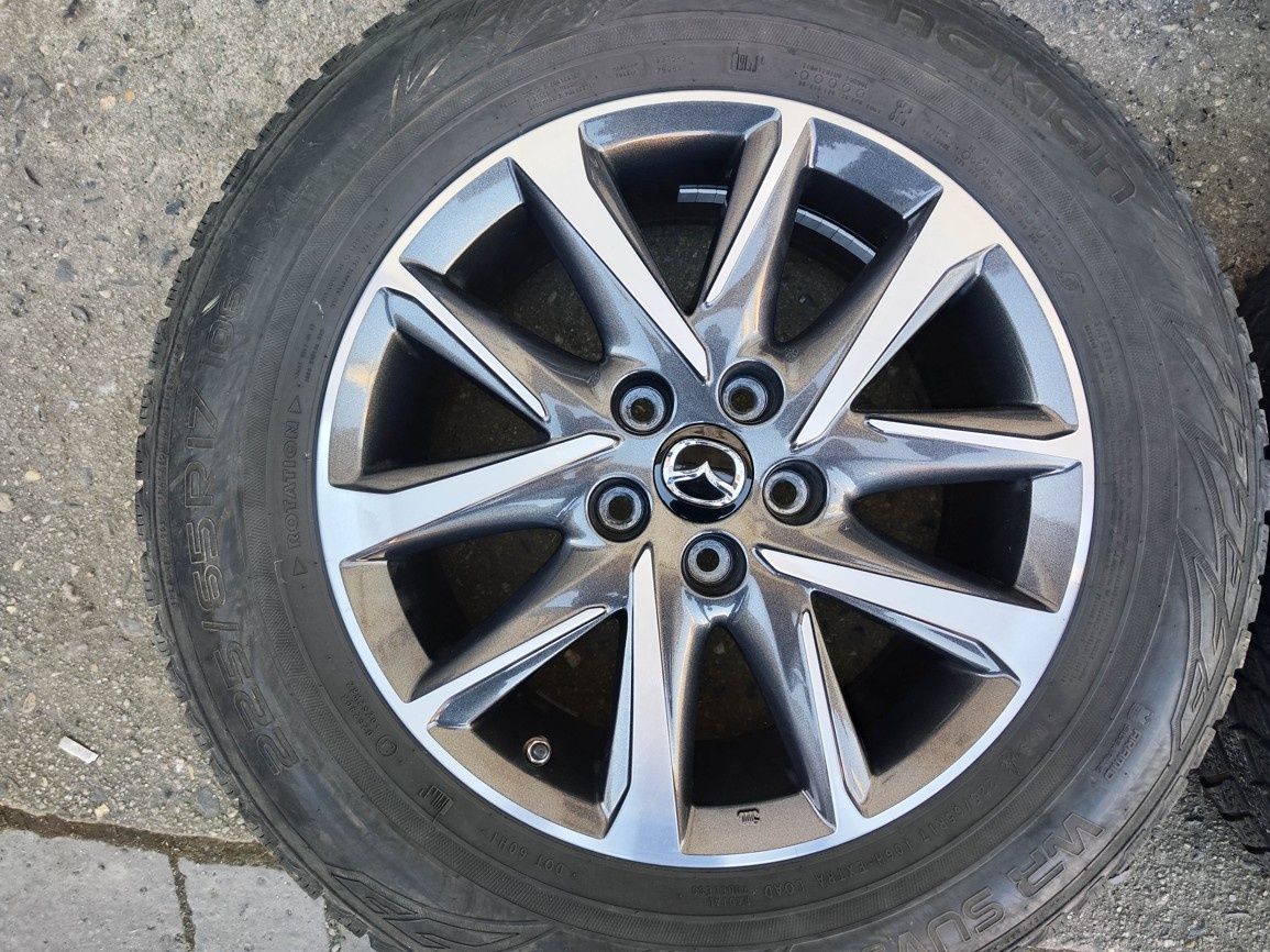 17"zimní alu sada 5x114 origo Mazda CX5 CX7 225/65 TPMS - 4