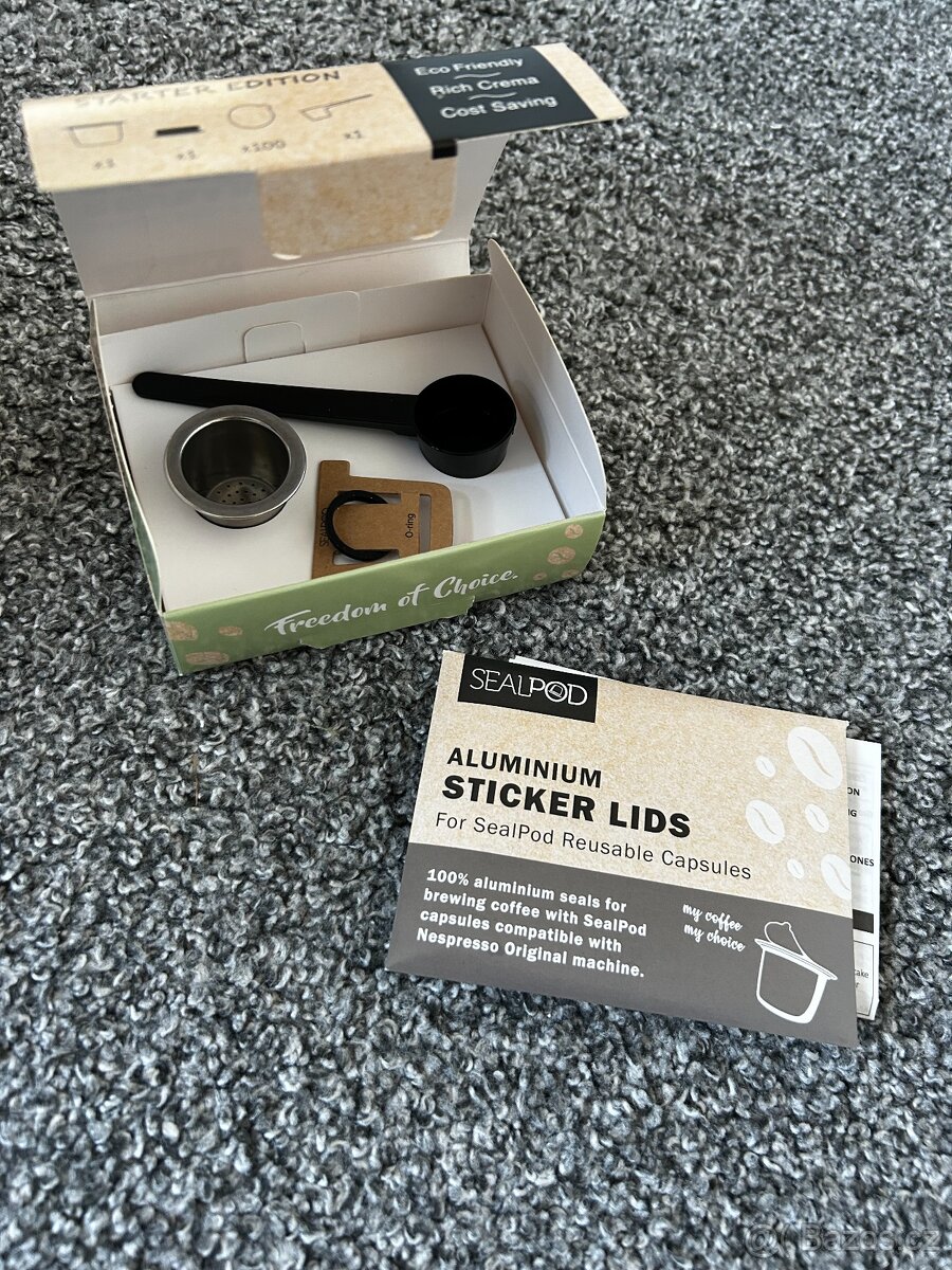 Kapslový kávovar Nespresso Essenza Mini + Nerezová kapsle - 4