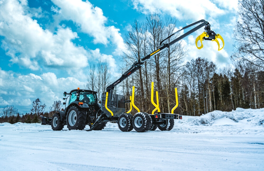 Prodám vyvážecí vlek PALMS s hydr.rukou PALMS - 4