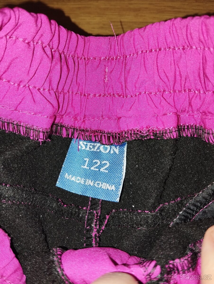 Zateplené kalhoty nové 122 - 4