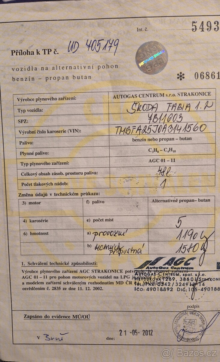 Škoda Fabia 1,2 benzín + LPG - 4