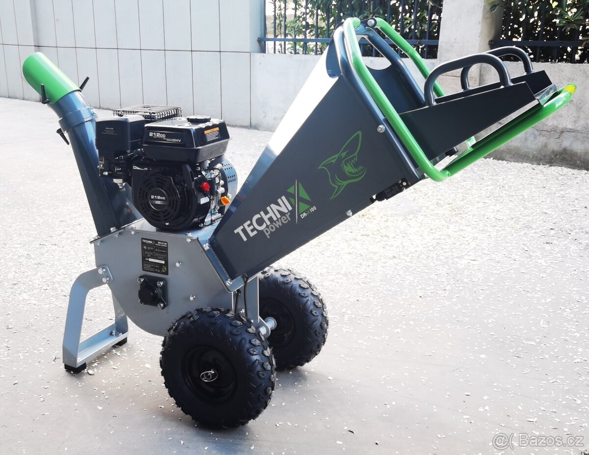 Benzínový drtič větví do 10 cm, DR-X100 TECHNIX - 4