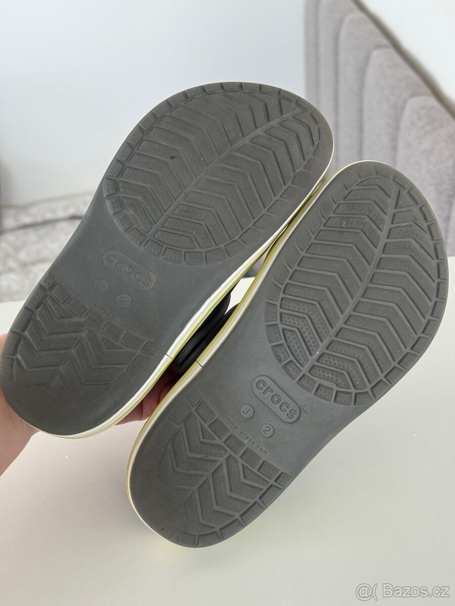Dětské Crocs – velikost J2, šedé (originál) - 4