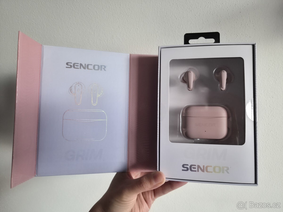 Sluchátka Sencor SEP GRIM ANC TWS Rose - 4