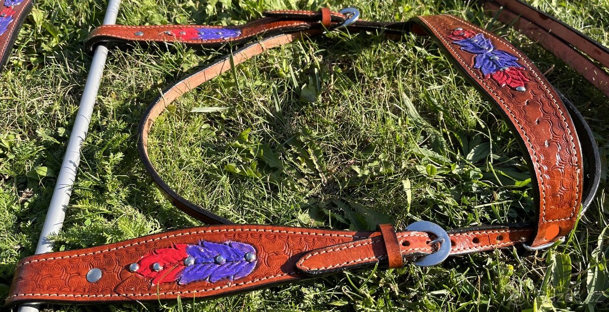 Westernový set hnědý barevný - 4