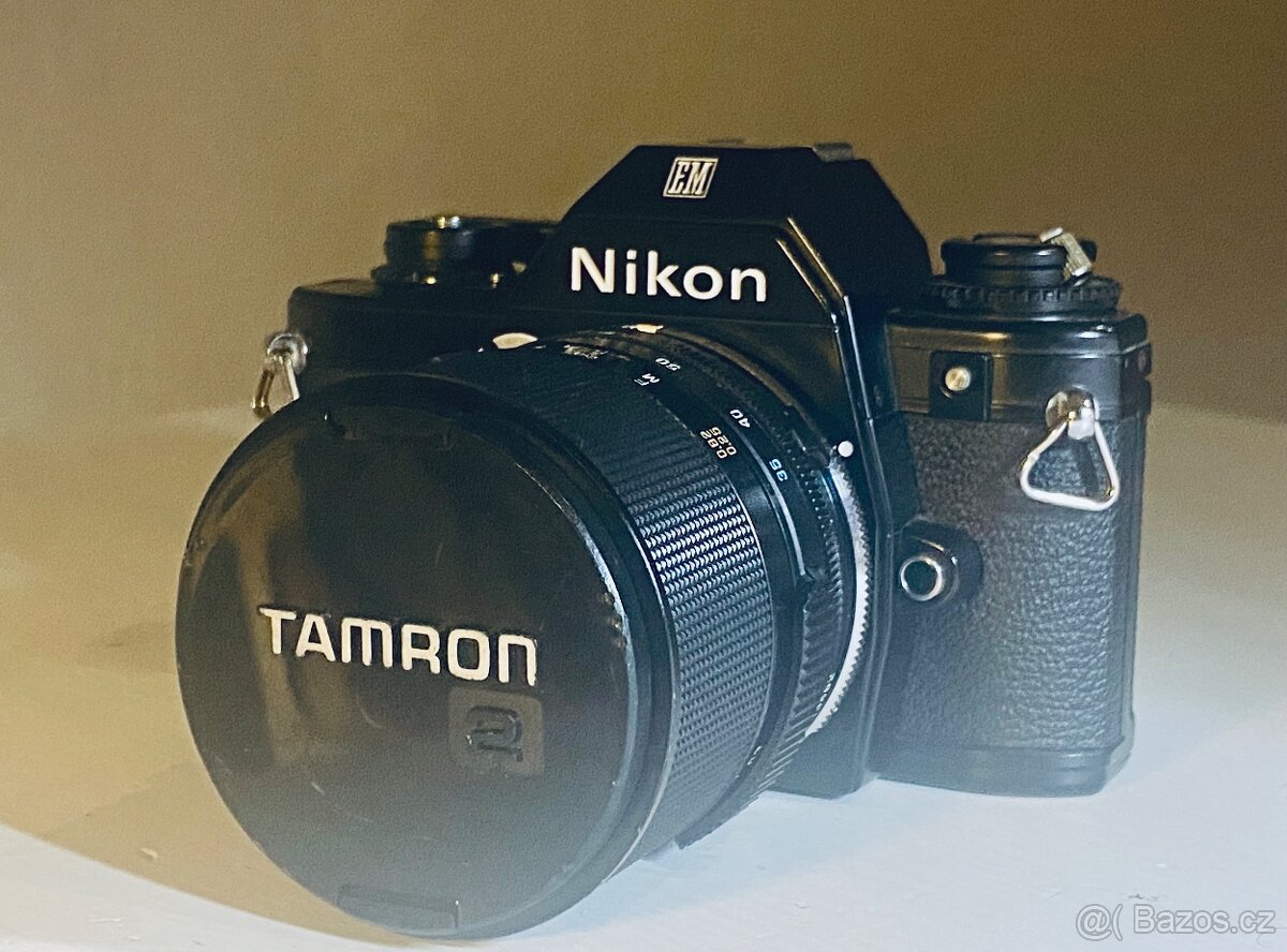 Nikon EM + Tamron BBAR MC 35-70mm f/3,5 Macro – plně funkční - 4