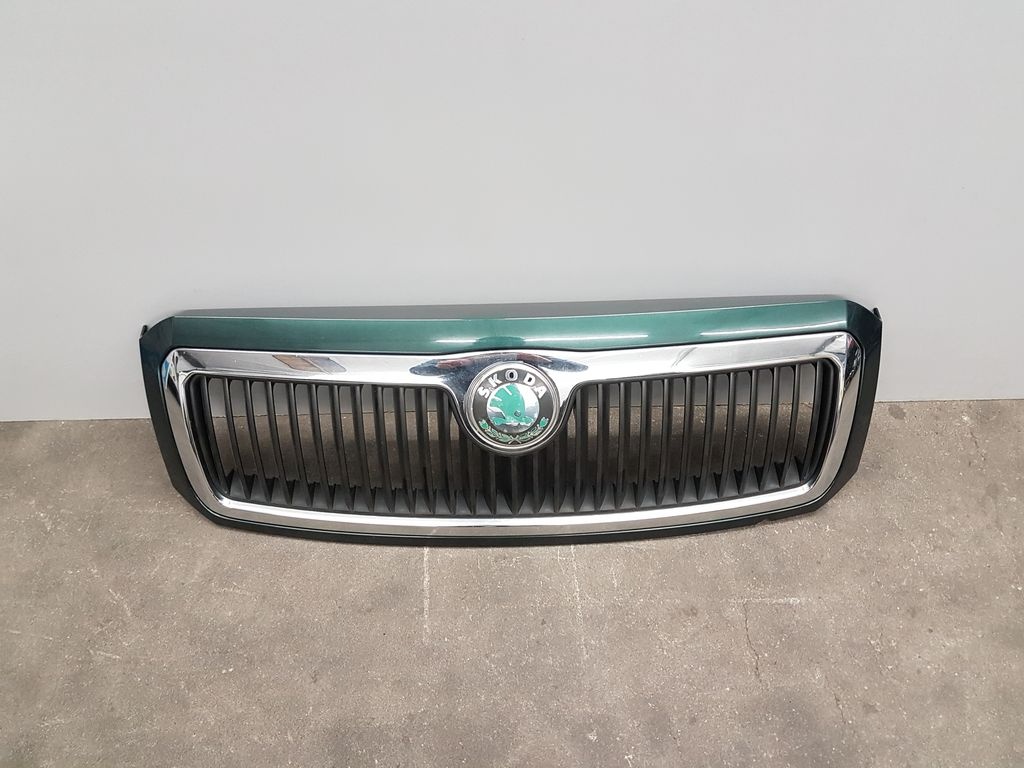 Přední maska Škoda Fabia I FL., zelená met. 9572, 6Y0853668B - 4