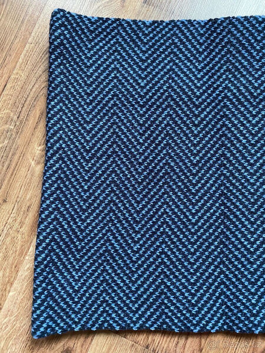 Nová unisex zimní kruhová šála ALPINE PRO - modro-černá - 4