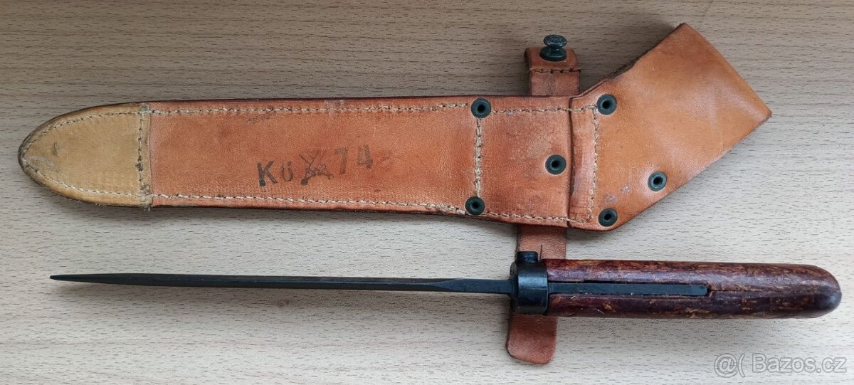 Nový bodák bajonet sa58 vzácnější 2.typ bez záštity + pochva - 4
