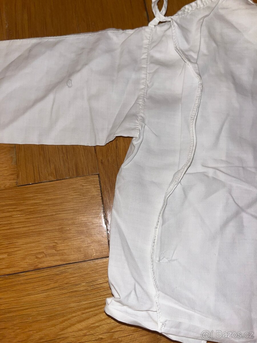 RETRO kojenecká košilka plátěná - 4