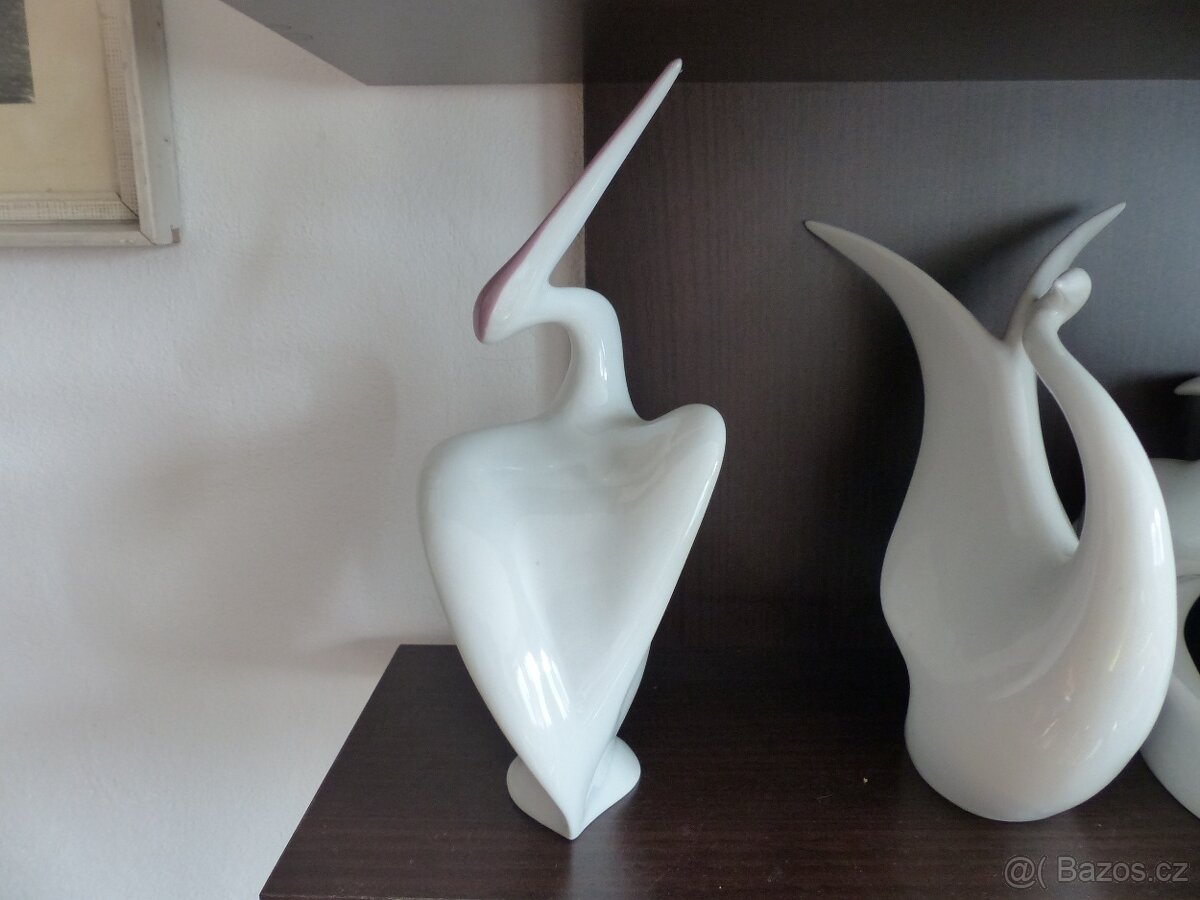 Brusel Pelikán J.Ježek Royal Dux 1960 100%stav - 4