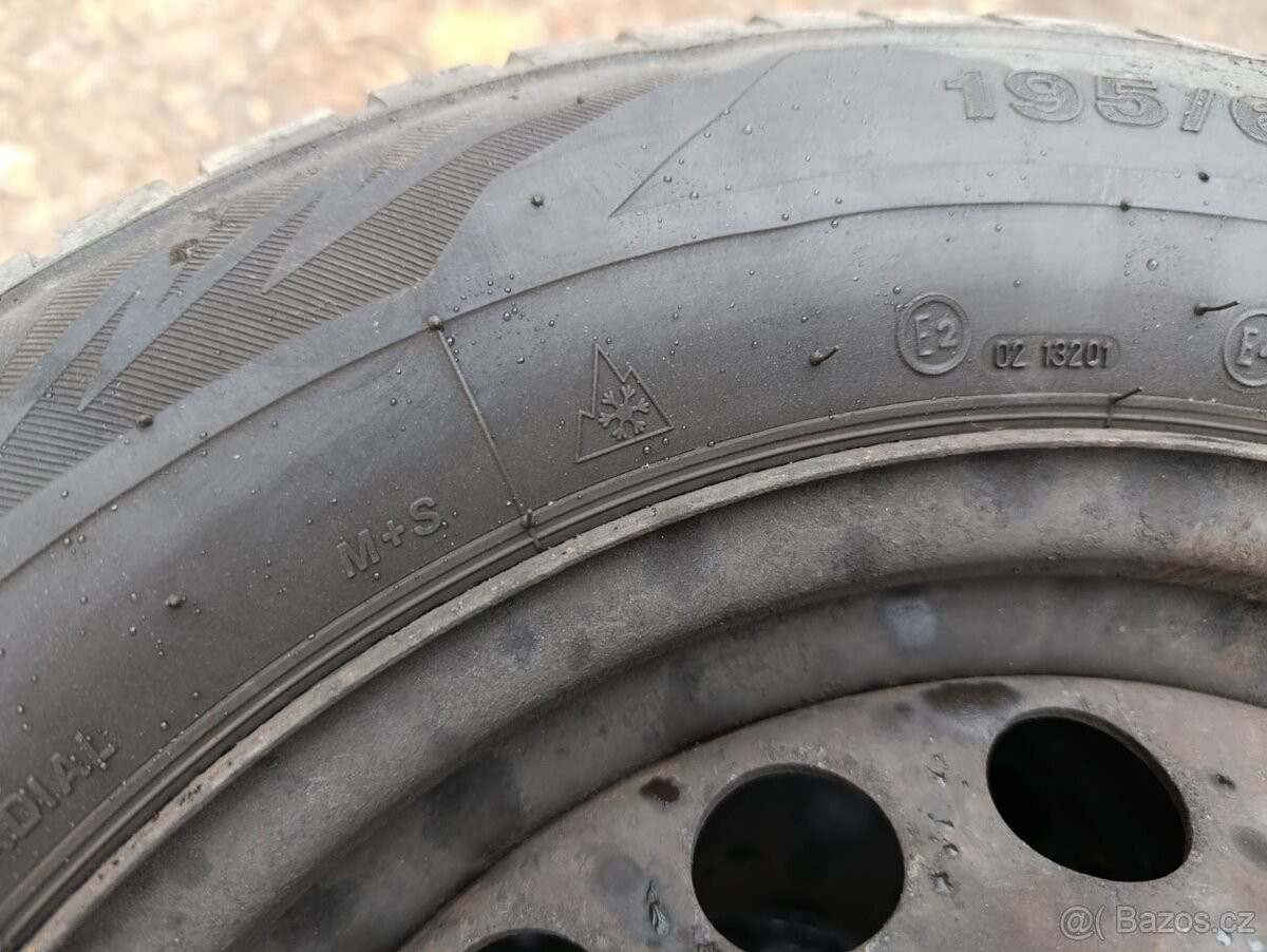 Sada plechových disků 5x112, r15, pneu M+S - 4